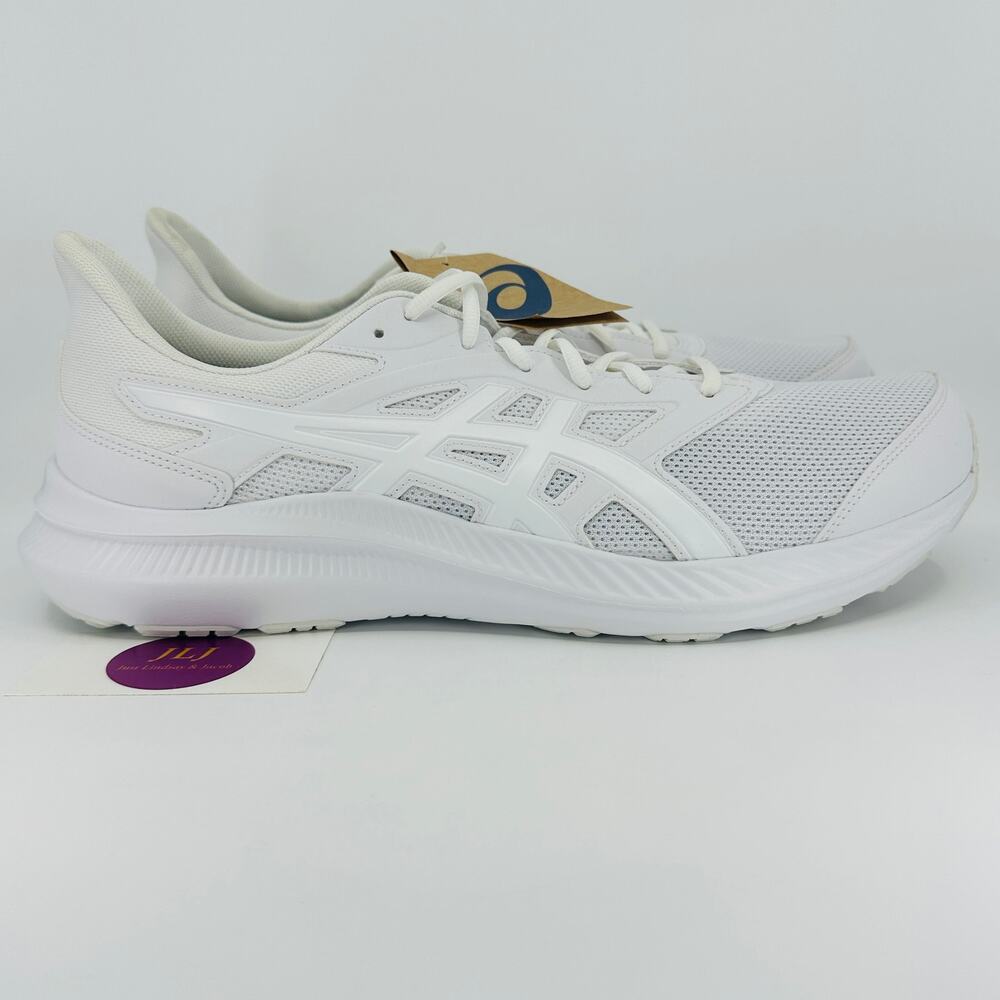 Asics Men's Jolt 4 Running Walking Sneakers 'Triple White' 1011B603 Size 14